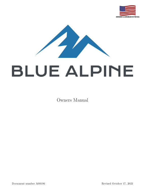 A00106-00 Owners Manual