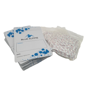 Mylar bags with oxygen absorbers for storing freeze dried food