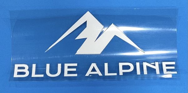 A00105-00 Blue Alpine Logo Sticker