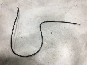 Molex cable, thin black lead, Blue Alpine part E00102-00