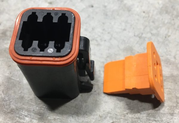 E00136-00 Deutsch 6 Pin Connector Black - Female