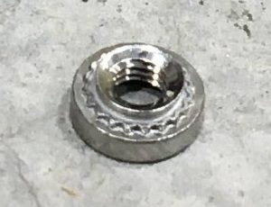 M3-1 stainless self-clinching nut, Blue Alpine part F00115-00