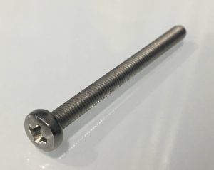 M4 x 50mm pan head Phillips stainless screw, part F00120-00