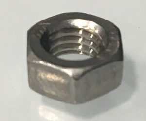 M5 x 0.8 stainless hex nut, part F00122-00