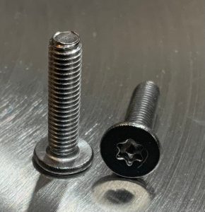 M5 x 20mm flat head T20 Torx stainless screw, part F00121-00