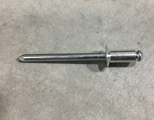 3/16 in 4.8 mm blind rivets, grip 0.125 to 0.25 in, part F00124-00